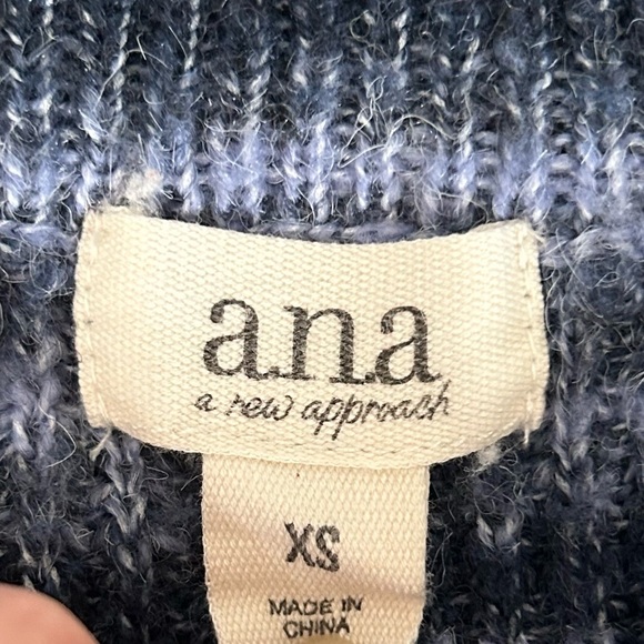 a.n.a. a new approach Blue Striped Knit Cropped Sweater Size XS - Picture 5 of 8
